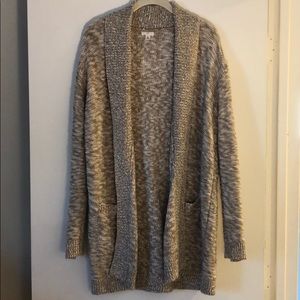 Tan and White Cardigan Sweater (Nordstrom)